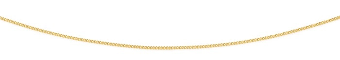 9ct Gold 45cm Solid Curb Chain