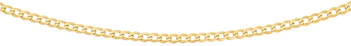 9ct Gold 45cm Solid Curb Chain