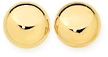 9ct Gold 4mm Flat Ball Stud Earrings