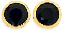 9ct Gold Black Sapphire Studs