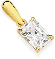 9ct Gold Cubic Zirconia Pendant