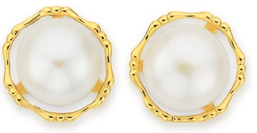 9ct Gold Cultured Freshwater Pearl Earrings