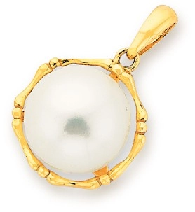 9ct Gold Cultured Freshwater Pearl Pendant