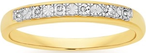 9ct Gold Diamond Anniversary Band