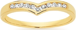 9ct Gold Diamond Band