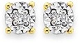 9ct Gold Diamond Claw Stud Earrings