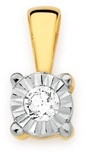 9ct Gold Diamond Pendant