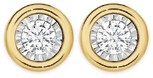 9ct Gold Diamond Stud Earrings