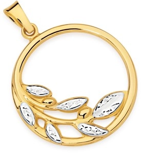 9ct Gold Two Tone Pendant