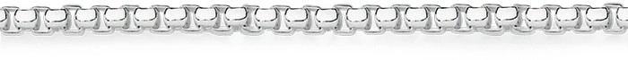 Sterling Silver 19cm Smooth Octagonal Box Bracelet