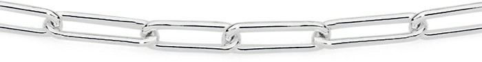 Sterling Silver 45cm Fine Paperclip Link Necklet