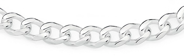 Sterling Silver 55cm Curb Gents Chain