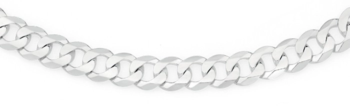 Sterling Silver 55cm Solid Flat Curb Gents Chain