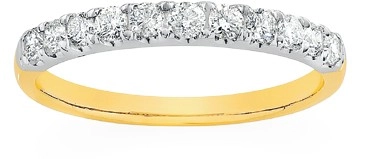 18ct Gold Diamond Band