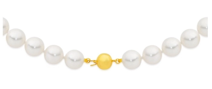 9ct Gold 50cm Cultured Fresh Water Pearl Necklace