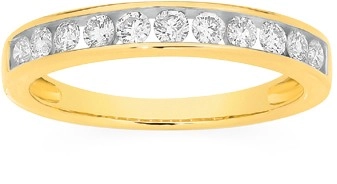 9ct Gold Diamond Anniversary Band