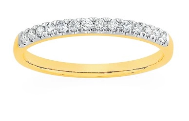 9ct Gold Diamond Band