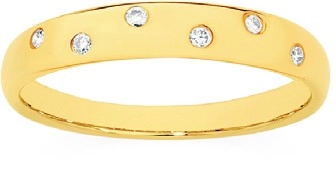 9ct Gold Diamond Band