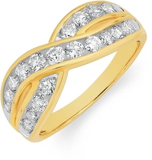 9ct Gold Diamond Ring