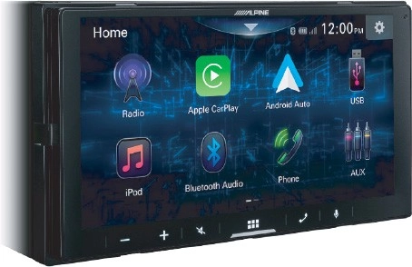 Alpine 7” Display Audio Head Unit W/Lighting Link