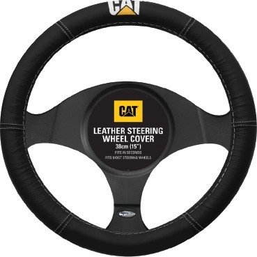 Caterpillar Leather Steering Wheel Cover