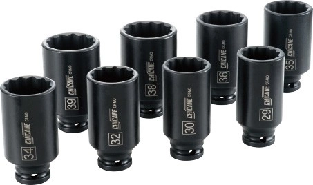 Chicane 8 Piece 1/2” Drive Axle Nut Socket Set