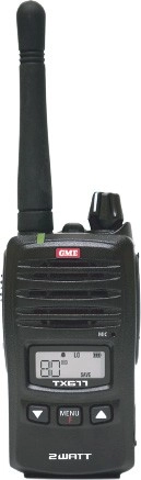 GME 2W 80CH UHF CB Handheld Radio