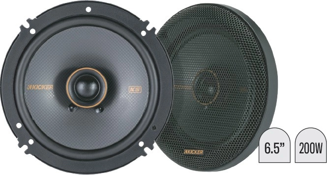 Kicker 6.5” KS Series Elite 2 Way Coaxial Speakers