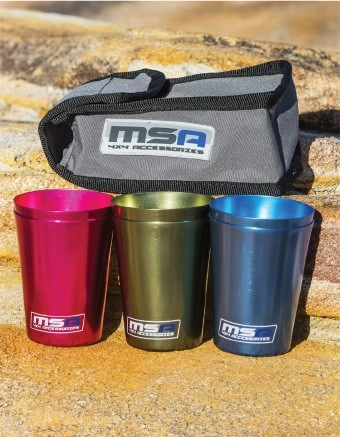 MSA 4x4 Aluminium Travel Cup Set