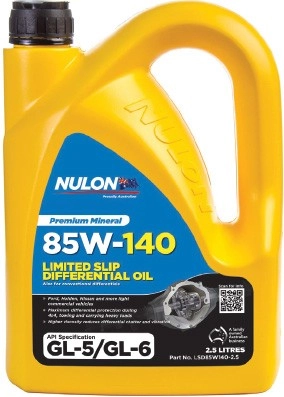 Nulon Limited Slip Differential Oil 85W-140 2.5L