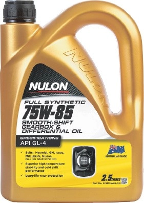 Nulon Smooth Shift Syn 75W85 Man GB&TRXL Oil 2.5L