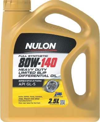 Nulon Synthetic 80W140 Gearbox & Trans Oil 2.5L