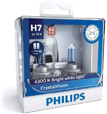 Philips Crystalvision Headlight Globes