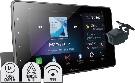 Pioneer 9” 200W AV Wireless Carplay Android Auto Receiver