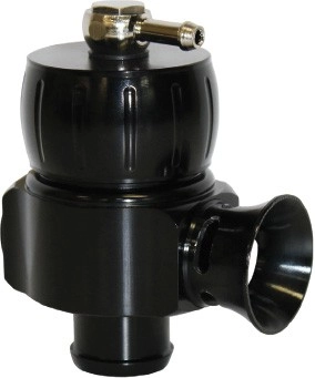 SAAS Blow Off Valve Adjustable Compact Dual Port Factory Replacement Black