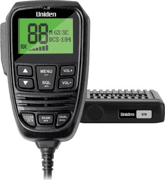 Uniden 5W 80CH Heavy Duty Compact UHF CB Radio with Remote Speaker Mic