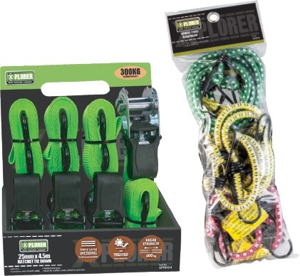 Xplorer Tie Downs & Bungee Cords