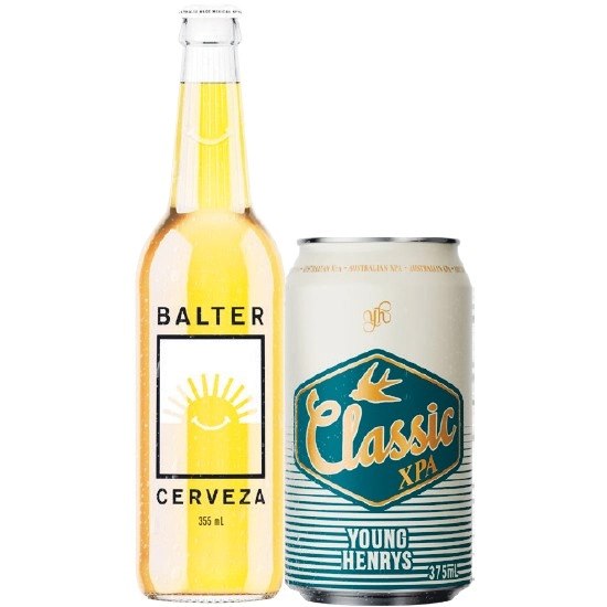 Balter Cerveza Bottles 6x355ml OR Young Henrys Classic XPA Cans 4x375ml