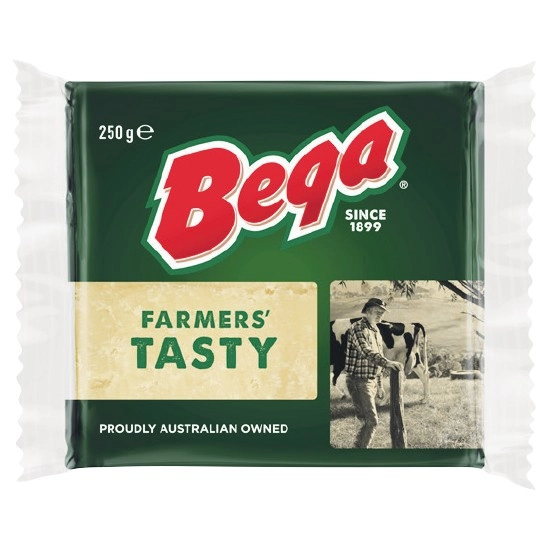 Bega Cheese Block, Grated or Slices 250-300g – From the Fridge