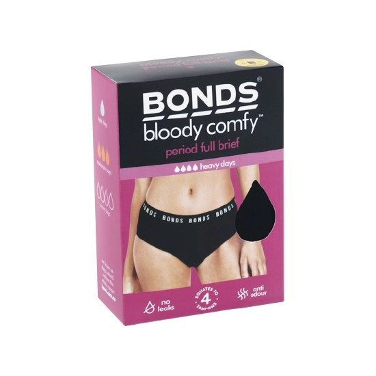 Bonds Bloody Comfy Period Brief Pk 1 Size 8-20