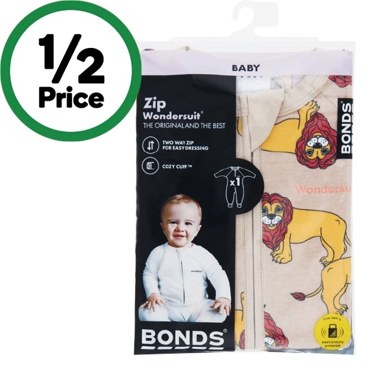 Bonds Zippy Wondersuit Assorted Pk 1