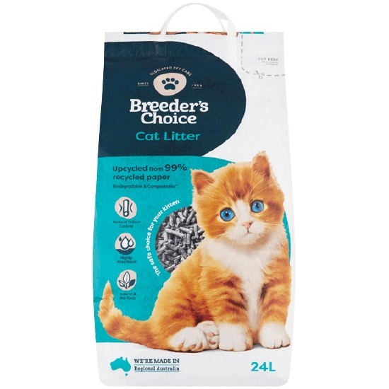 Breeders Choice Paper Cat Litter 24 Litre