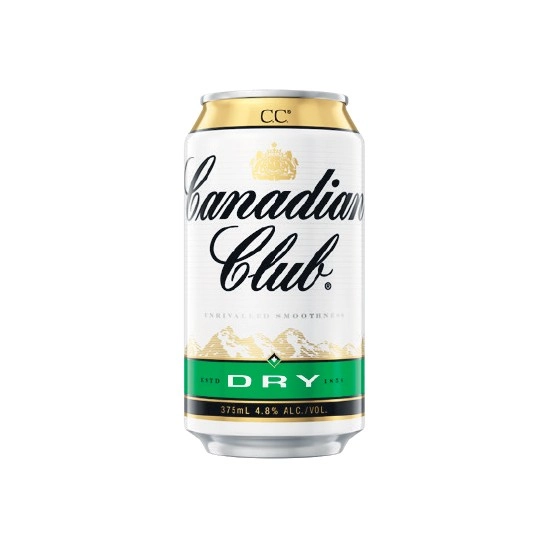 Canadian Club & Dry Cans 6x375ml