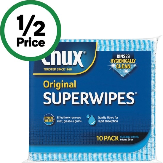 Chux Original Superwipes Pk 10