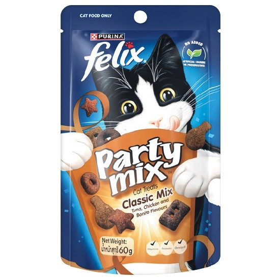 Felix Party Mix Cat Treats 50-60g