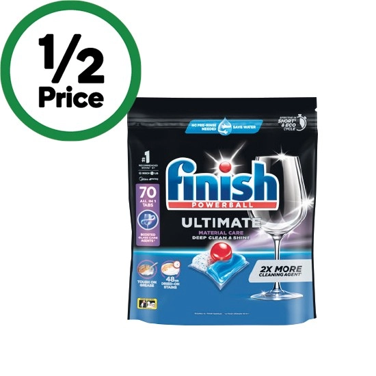 Finish Ultimate Material Care Dishwasher Tablets Pk 70