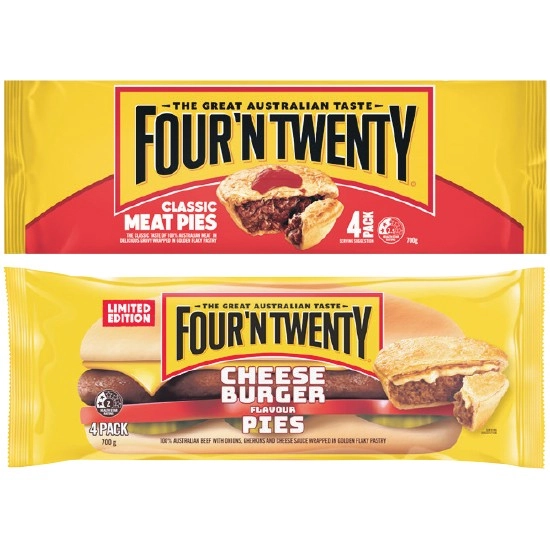 Four’N Twenty Traditional Pies 700g Pk 4