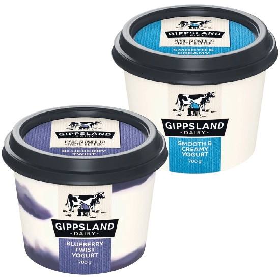 Gippsland Dairy Twist Yogurt 700g – From the Fridge