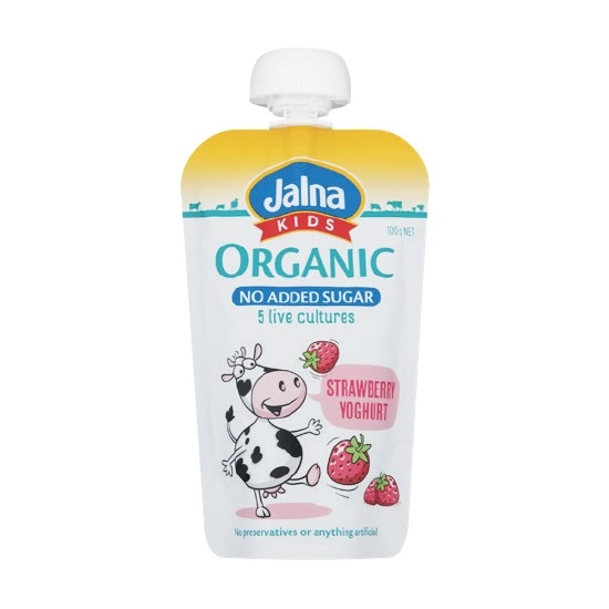 Jalna Organic Kids Yoghurt Pouch 100g – From the Fridge