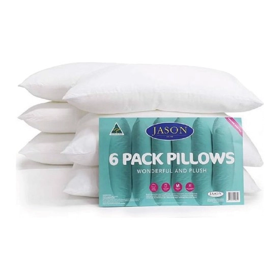 Jason 6 Pack Wonderful & Plush Australian Made Family Pillows